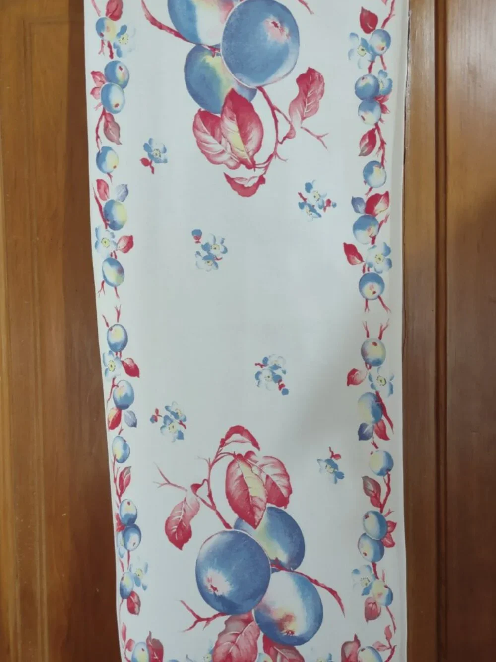 Vtg heavy cotton tea towel / table runner 14.5